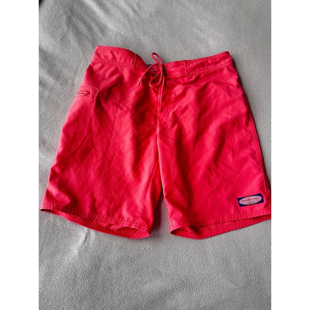 Vineyard Vines Board Shorts Mens 32 Berry Swim Trunk UnLined Performance Stretch